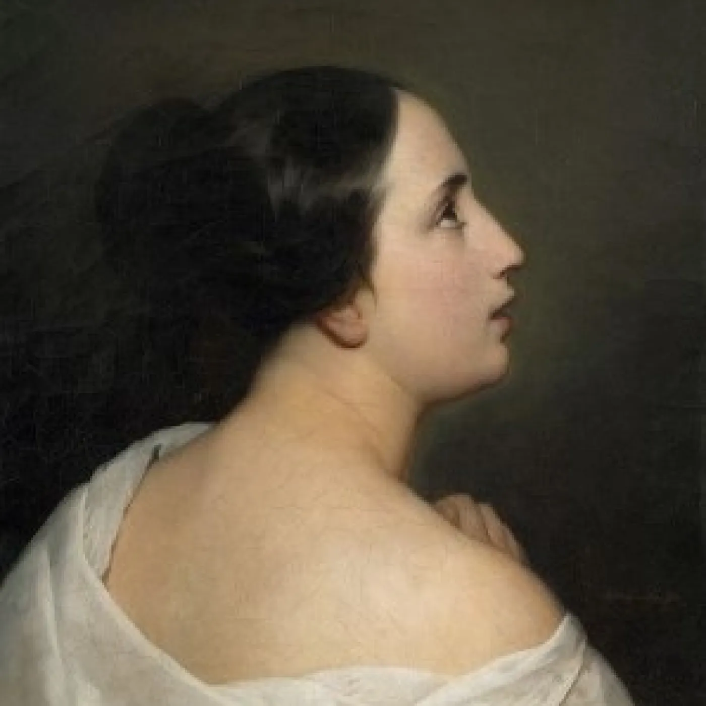 Jeune femme, les mains jointes, Henry Scheffer