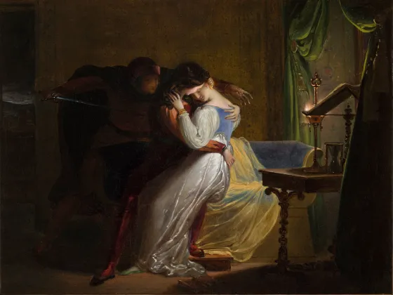 Paolo et Francesca, vers 1820, Pierre Claude François DELORME