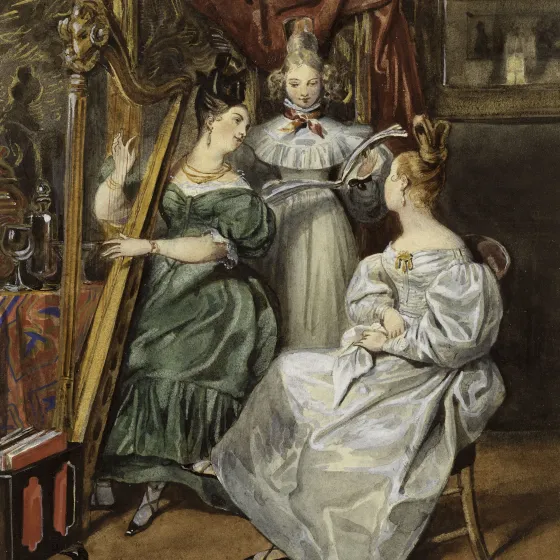 Deveria le concert, Dialogue entre les arts